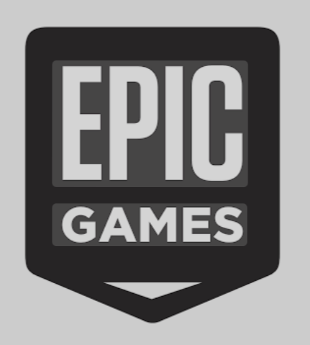 Epic Games logosu ve ana sayfa görünüşü